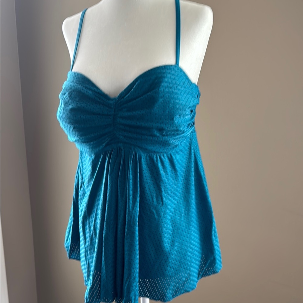 Women’s Teal Tankini swim suit top